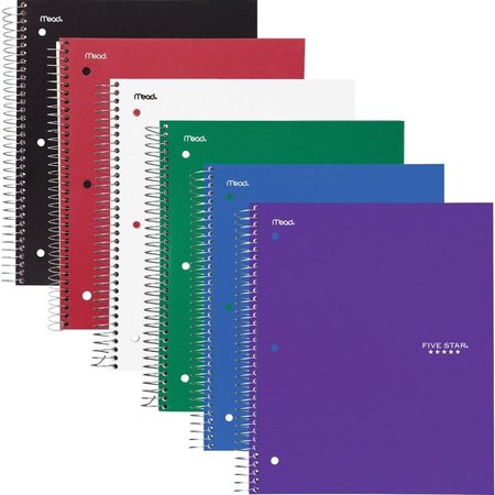 MEAD Notebook, 3Sub, 6Pk, 11""X8.5"" Pk MEA73930